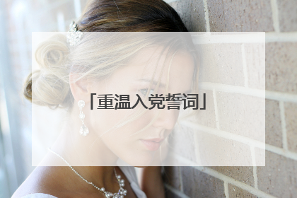 重温入党誓词