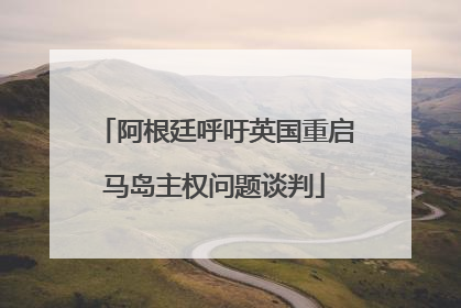 阿根廷呼吁英国重启马岛主权问题谈判