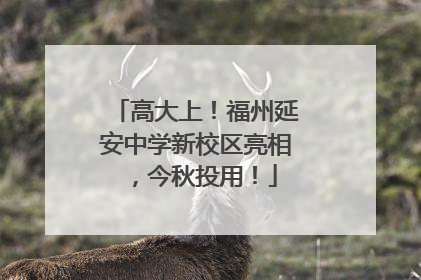 高大上！福州延安中学新校区亮相，今秋投用！