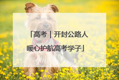 高考｜开封公路人暖心护航高考学子