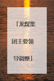 龙煤集团主要领导调整