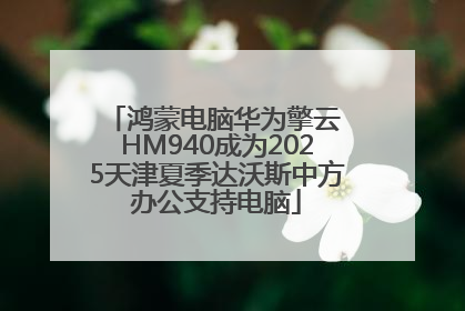 鸿蒙电脑华为擎云 HM940成为2025天津夏季达沃斯中方办公支持电脑