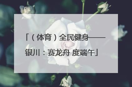 （体育）全民健身——银川：赛龙舟 度端午