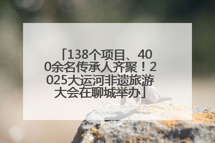 138个项目、400余名传承人齐聚！2025大运河非遗旅游大会在聊城举办