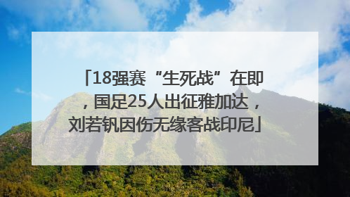 18强赛“生死战”在即，国足25人出征雅加达，刘若钒因伤无缘客战印尼