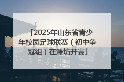 2025年山东省青少年校园足球联赛（初中争冠组）在潍坊开赛