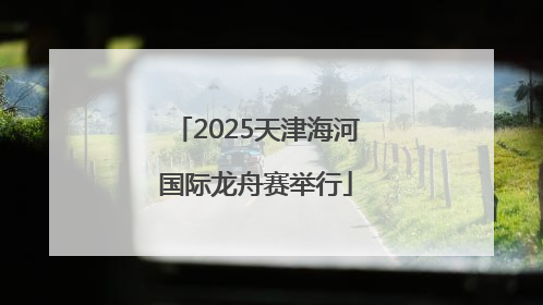 2025天津海河国际龙舟赛举行