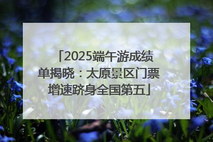 2025端午游成绩单揭晓：太原景区门票增速跻身全国第五