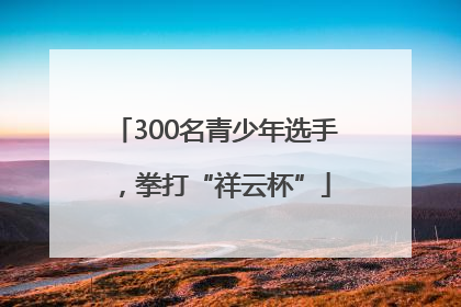 300名青少年选手，拳打“祥云杯”